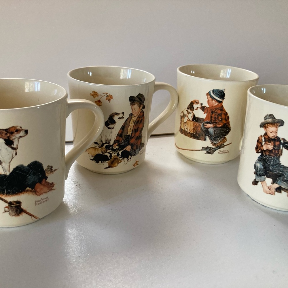 Norman Rockwell Cups